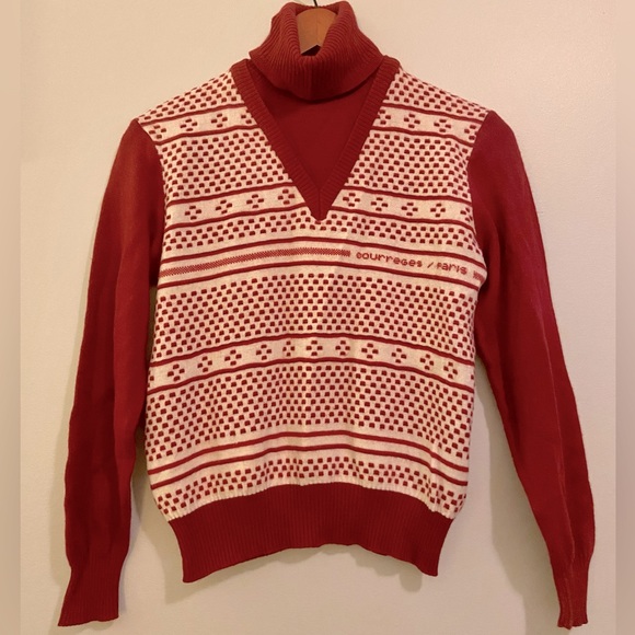 SOLD Courreges Paris vintage sweater - Picture 1 of 12